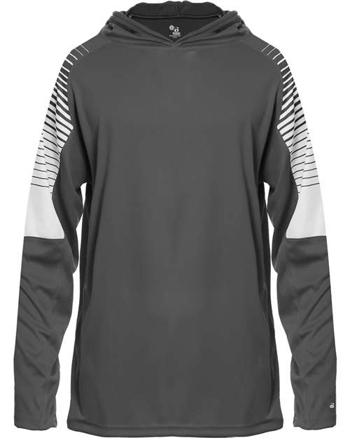 Badger Youth Lineup Hooded Long Sleeve T-Shirt 2211