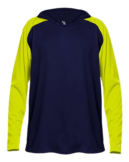 Badger Men's Breakout Hooded Long Sleeve T-Shirt 4235