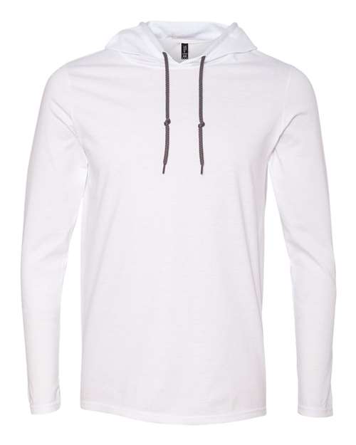Softstyle® Lightweight Hooded Long Sleeve T-Shirt-