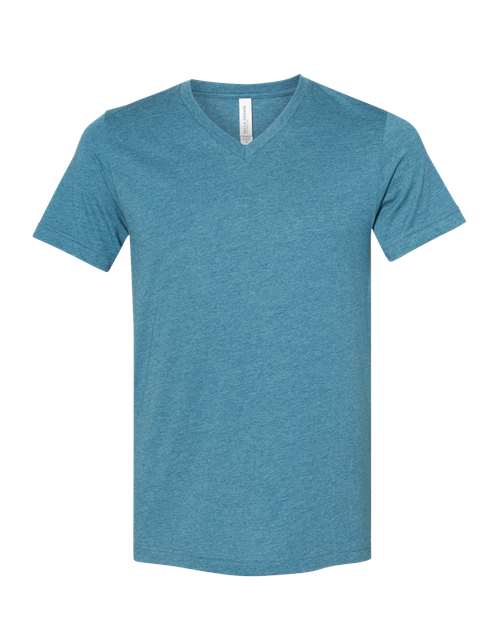 Unisex Heather CVC V-Neck Tee