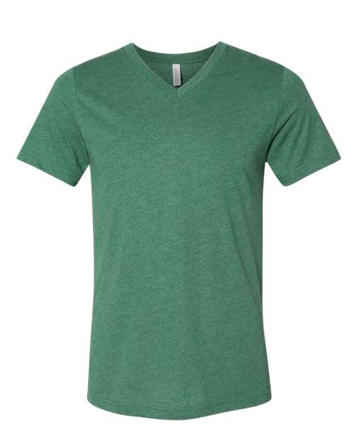 Unisex Heather CVC V-Neck Tee
