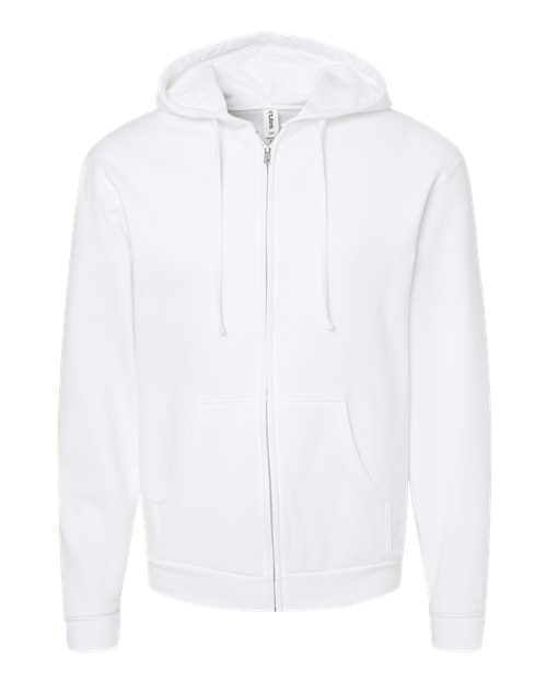 Full-Zip Hooded Sweatshirt-Tultex