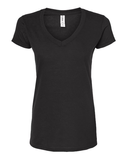 Tultex Women's Poly-Rich V-Neck T-Shirt 244