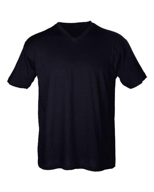 Fine Jersey V&#45;Neck T&#45;Shirt-Tultex