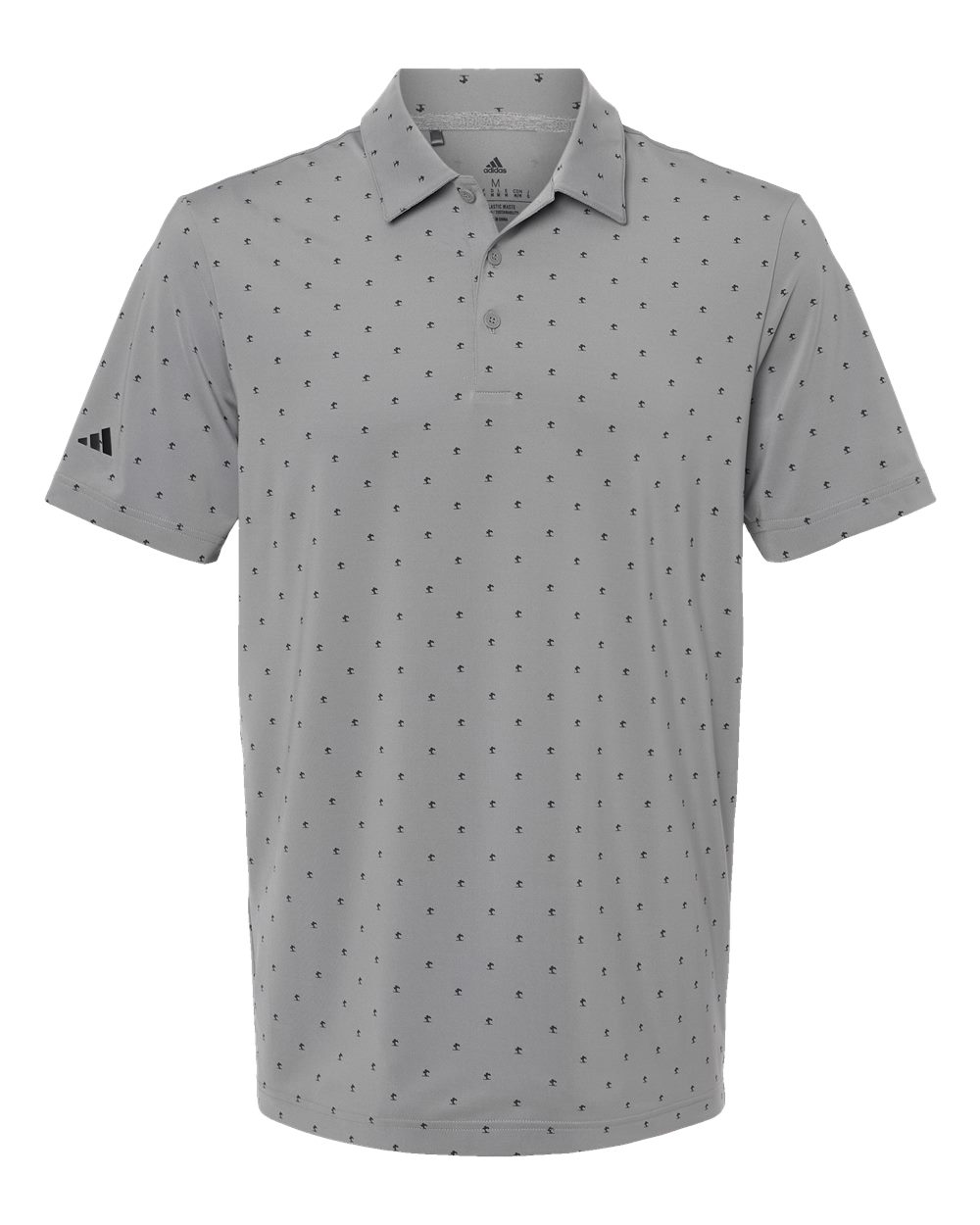 Men's Ultimate365 Pine Tree Polo in Grey Three/ Black — Left chest