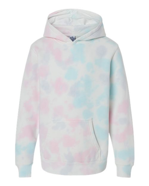 Independent Trading Co. Youth Midweight Tie-Dyed Hooded Sweatshirt PRM1500TD