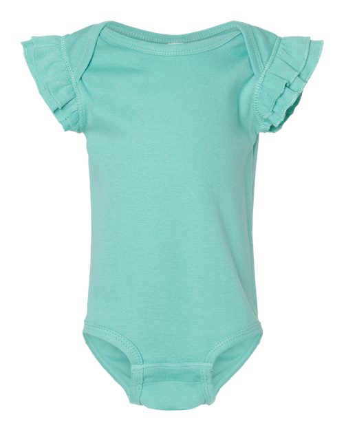 Infant Flutter Sleeve Baby Rib Bodysuit