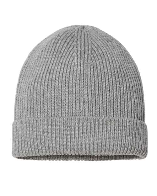 Sustainable Fine Rib Cuffed Beanie-Atlantis Headwear