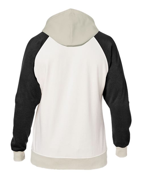 Unisex Vintage Tricolor Hooded Sweatshirt – Back