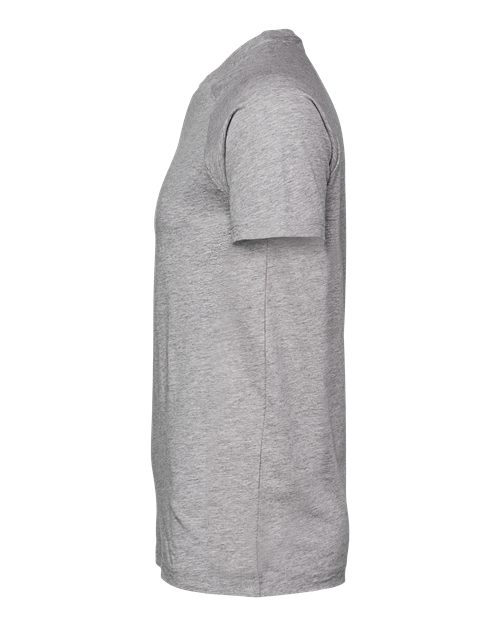 Men's Heather CVC Raglan Tee – Detail