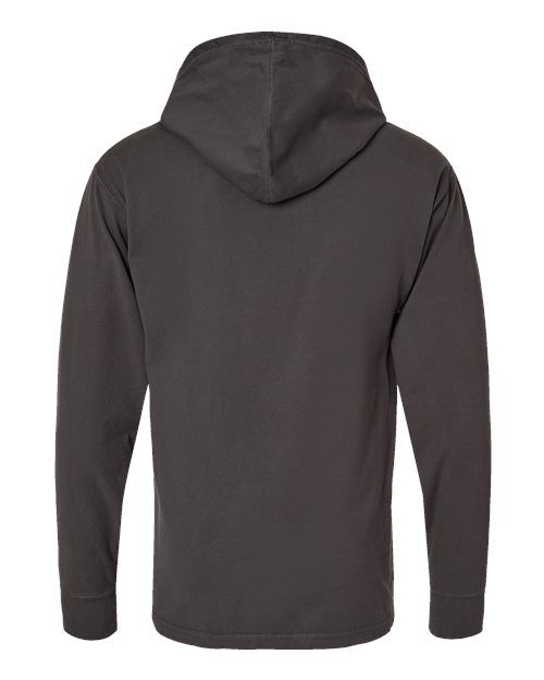 Unisex Garment-Dyed Jersey Hooded Long Sleeve T-Shirt