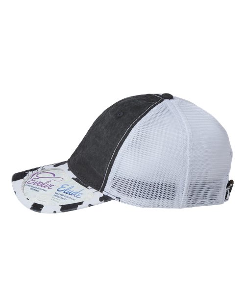 Women's Printed Bill with Mesh Back Cap