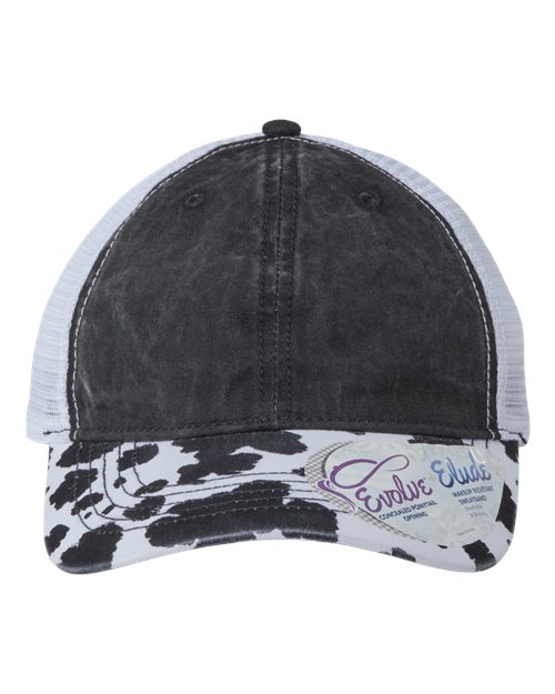 Women's Printed Bill with Mesh Back Cap