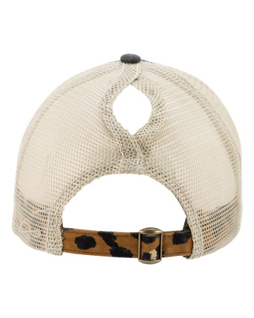 Women's Printed Bill with Mesh Back Cap