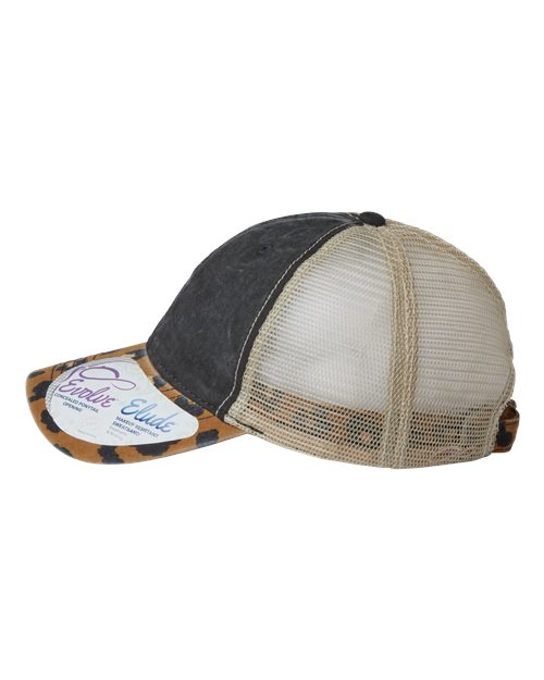 Women's Printed Bill with Mesh Back Cap
