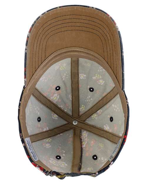 Women's Garment-Washed Fashion Print Cap