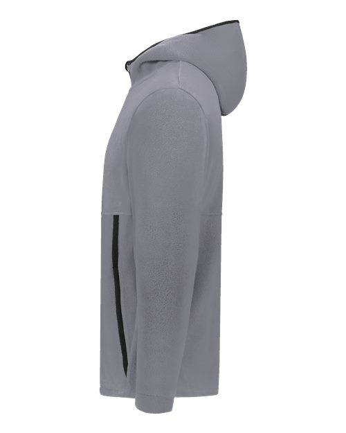 Unisex Eco Revive™ Polar Fleece Hooded Full-Zip Jacket – Detail