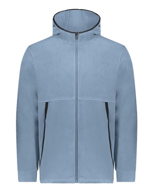 Eco Revive&#63; Polar Fleece Hooded Full&#45;Zip Jacket-Augusta Sportswear