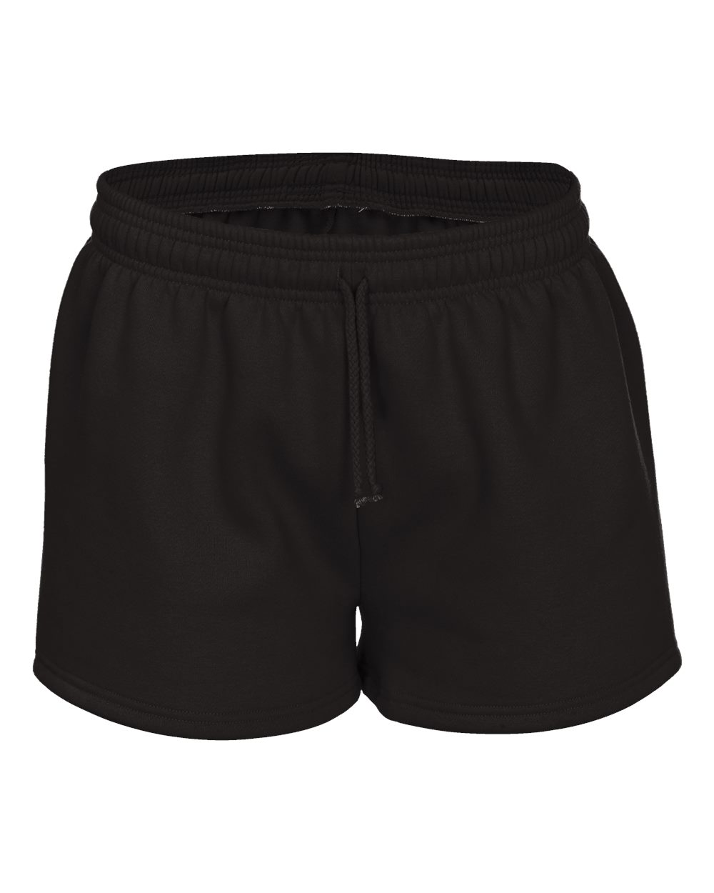 80Eighty® Women's Black Camo Fleece Shorts - XS