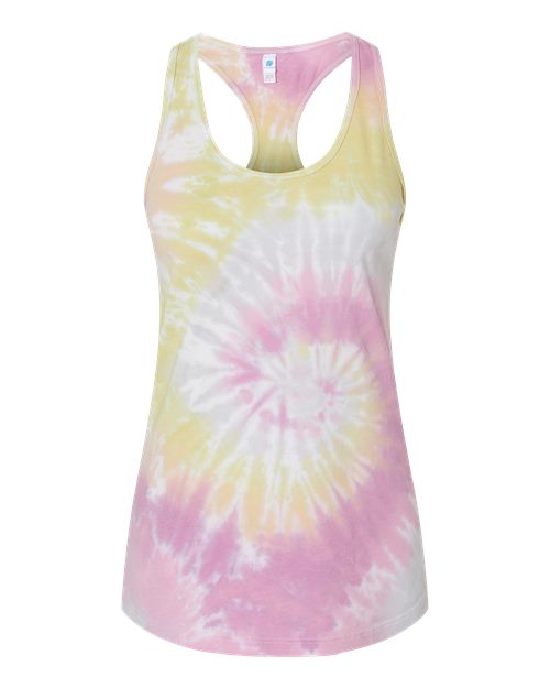 Colortone Women's Tie-Dyed Racerback Tank Top 3400