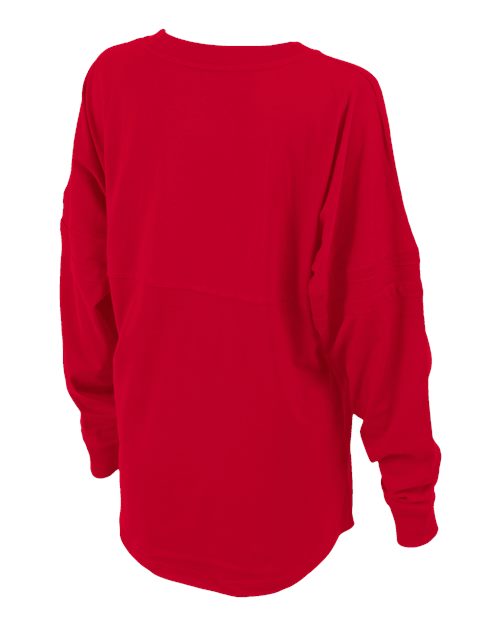 Women's Pom Pom Long Sleeve Jersey T-Shirt – Back