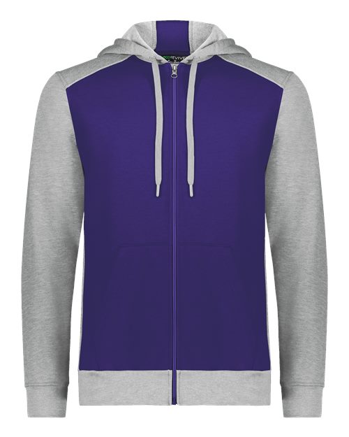 Eco Revive&#63; Three&#45;Season Triblend Fleece Full&#45;Zip Hooded Sweatshirt-Augusta Sportswear