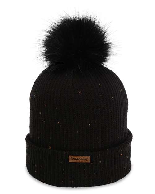 The Montage Pom Cuffed Beanie – Back