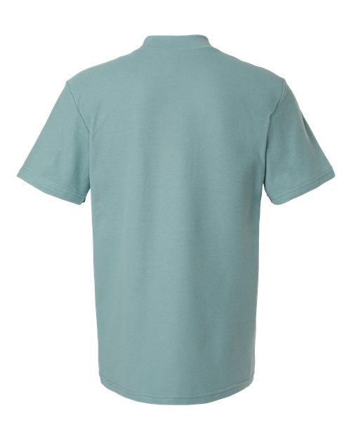 Unisex Pique Mockneck Tee