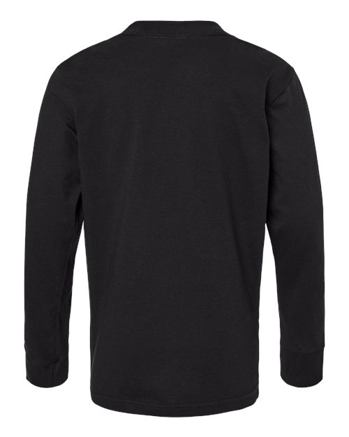 Youth Cotton Long Sleeve T-Shirt – Back