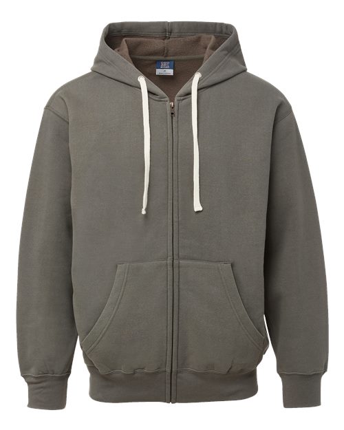 Unisex Vintage Fleece Full-Zip Hooded Sweatshirt