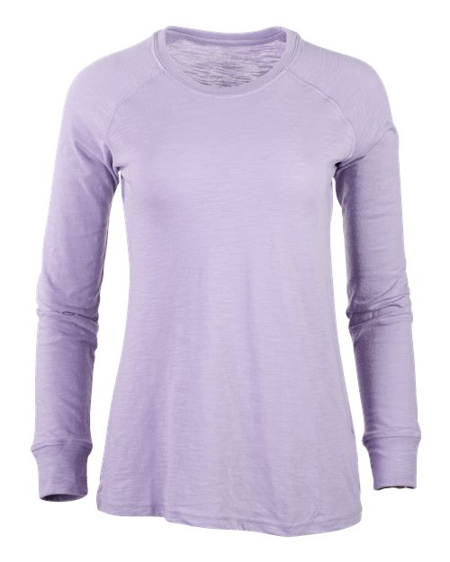 Women's Solid Preppy Patch Long Sleeve T-Shirt