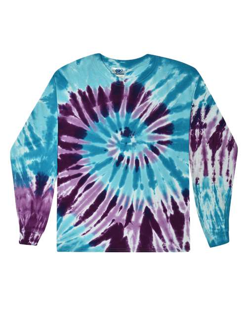 Tie-Dyed Long Sleeve T-Shirt-Colortone