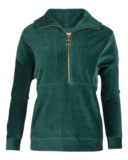 Women's Manchester Corded Quarter-Zip Pullover