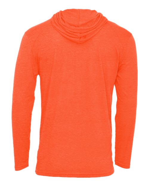 Men's Tri-Blend Surplice Hooded Long Sleeve T-Shirt