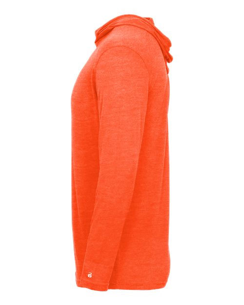 Men's Tri-Blend Surplice Hooded Long Sleeve T-Shirt