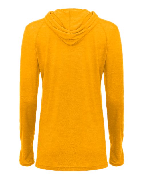 Women's Tri-Blend Surplice Long Sleeve Hooded T-Shirt