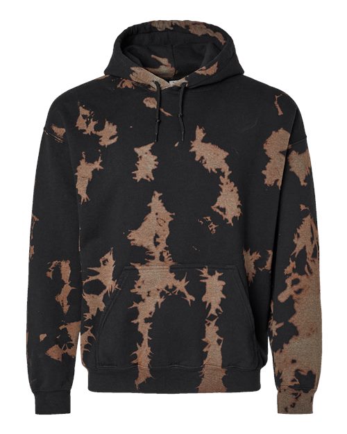 Essential Fleece Bleach Wash Hooded Sweatshirt-Dyenomite