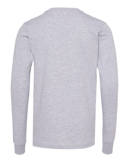 Youth Heather CVC Long Sleeve Tee – Back