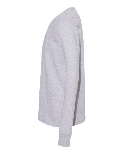Youth Heather CVC Long Sleeve Tee – Detail