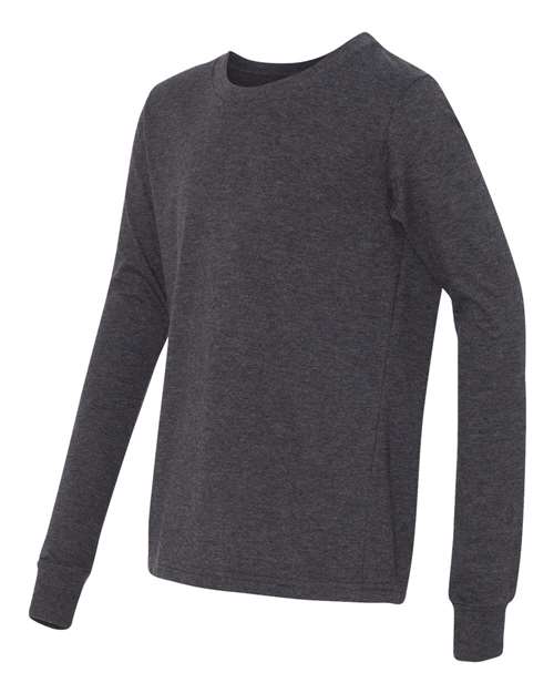 Youth Heather CVC Long Sleeve Tee