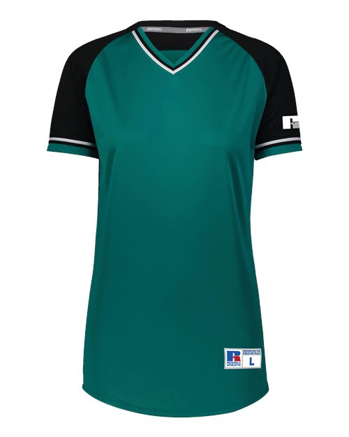 Women&#39;s Classic V&#45;Neck Jersey-Russell Athletic