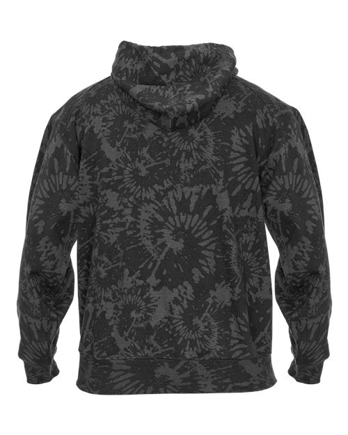 Unisex Tie-Dyed Triblend Hooded Sweatshirt