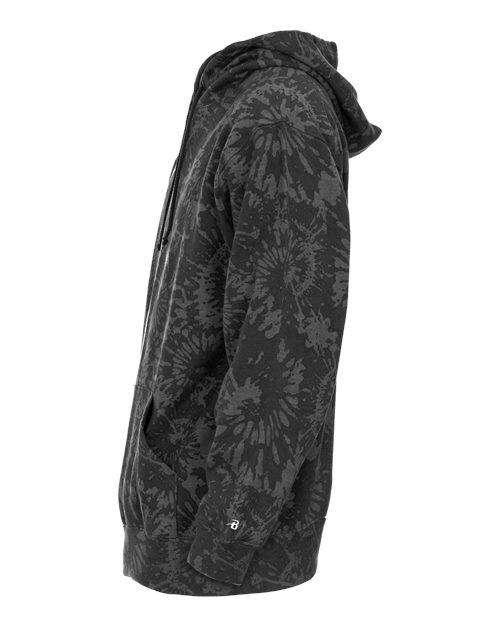 Unisex Tie-Dyed Triblend Hooded Sweatshirt