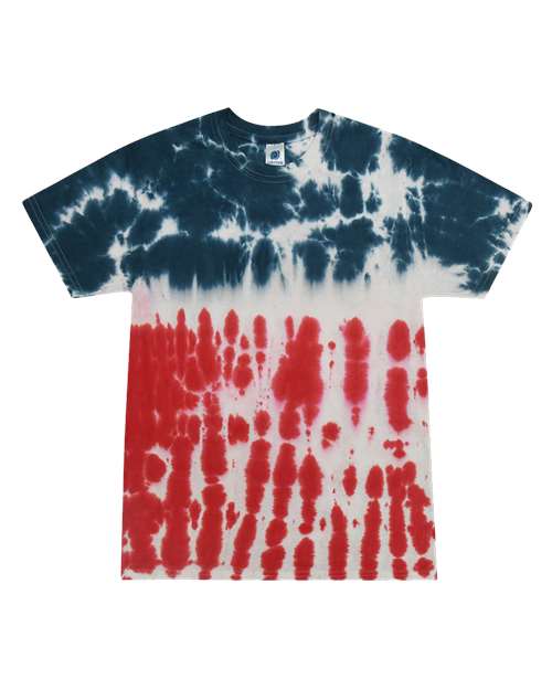 Colortone Youth Multi-Color Tie-Dyed T-Shirt 1000Y