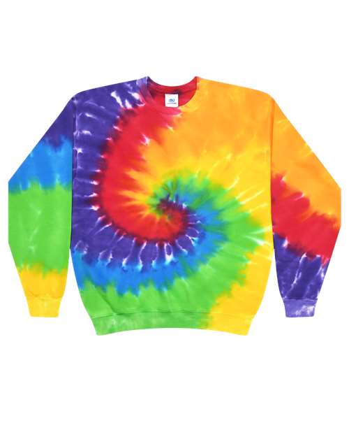 Unisex Tie-Dyed Fleece Crewneck Sweatshirt