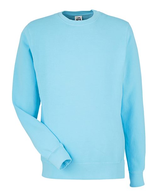 J. America 8731 - Unisex Pigment-Dyed Fleece Crewneck Sweatshirt