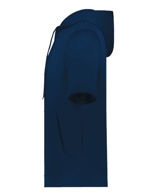 Unisex Fleece Short Sleeve Hooded Pullover – Detail