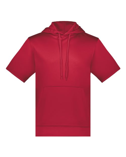 Unisex Fleece Short Sleeve Hooded Pullover