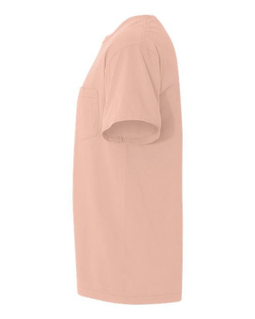 Unisex Garment-Dyed Heavyweight Pocket T-Shirt – Detail