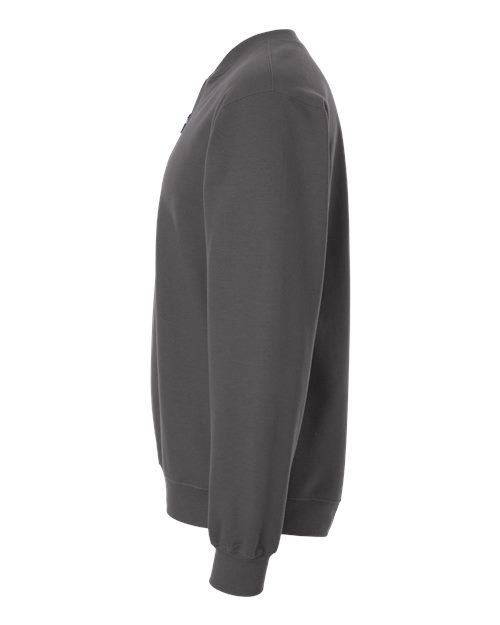 Unisex Softstyle® Midweight 1/4 Zip Sweatshirt – Detail